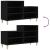 Pantofar, negru, 102x36x60 cm, lemn compozit GartenMobel Dekor