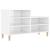 Pantofar, alb extralucios, 102x36x60 cm, lemn compozit GartenMobel Dekor