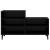 Pantofar, negru, 102x36x60 cm, lemn compozit GartenMobel Dekor