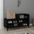 Pantofar, negru, 102x36x60 cm, lemn compozit GartenMobel Dekor