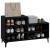 Pantofar, negru, 102x36x60 cm, lemn compozit GartenMobel Dekor