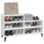 Pantofar, alb extralucios, 102x36x60 cm, lemn compozit GartenMobel Dekor
