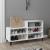 Pantofar, alb extralucios, 102x36x60 cm, lemn compozit GartenMobel Dekor