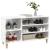 Pantofar, alb extralucios, 102x36x60 cm, lemn compozit GartenMobel Dekor