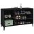 Pantofar, negru, 102x36x60 cm, lemn compozit GartenMobel Dekor