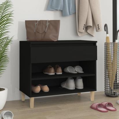 Pantofar, negru, 70x36x60 cm, lemn prelucrat GartenMobel Dekor