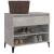 Pantofar, gri beton, 70x36x60 cm, lemn prelucrat GartenMobel Dekor