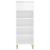 Pantofar, alb extralucios, 40x36x105 cm, lemn compozit GartenMobel Dekor