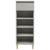 Pantofar, gri beton, 40x36x105 cm, lemn prelucrat GartenMobel Dekor