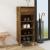 Pantofar, stejar fumuriu, 40x36x105 cm, lemn compozit GartenMobel Dekor