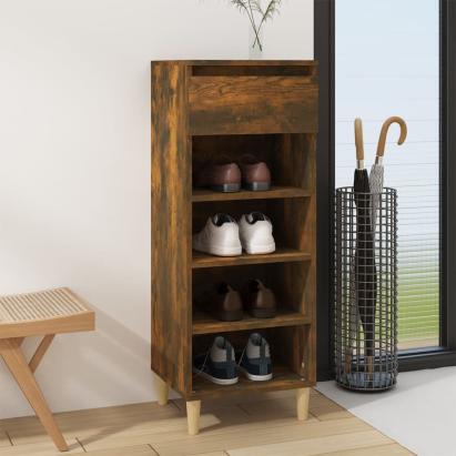 Pantofar, stejar fumuriu, 40x36x105 cm, lemn compozit GartenMobel Dekor