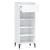 Pantofar, alb extralucios, 40x36x105 cm, lemn compozit GartenMobel Dekor