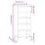 Pantofar, stejar fumuriu, 40x36x105 cm, lemn prelucrat GartenMobel Dekor