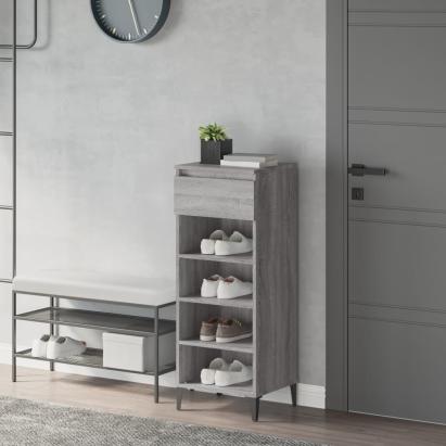 Pantofar, gri sonoma, 40x36x105 cm, lemn compozit GartenMobel Dekor