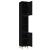 Dulap de baie, negru, 30x30x190 cm, lemn prelucrat GartenMobel Dekor