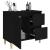 Dulap de baie, negru, 65x33x60 cm, lemn prelucrat GartenMobel Dekor