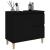 Dulap de baie, negru, 65x33x60 cm, lemn prelucrat GartenMobel Dekor