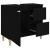 Dulap de baie, negru, 65x33x60 cm, lemn prelucrat GartenMobel Dekor
