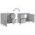 Dulap de baie, gri beton, 65x33x60 cm, lemn prelucrat GartenMobel Dekor