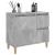 Dulap de baie, gri beton, 65x33x60 cm, lemn prelucrat GartenMobel Dekor