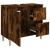 Dulap de baie, stejar afumat, 65x33x60 cm, lemn prelucrat GartenMobel Dekor