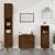 Dulap de baie, stejar maro, 65x33x60 cm, lemn prelucrat GartenMobel Dekor