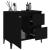 Dulap de baie, negru, 65x33x60 cm, lemn prelucrat GartenMobel Dekor