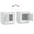 Noptiere, 2 buc, alb, 44x35x45 cm, lemn prelucrat GartenMobel Dekor