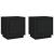 Noptiere, 2 buc, negru, 44x35x45 cm, lemn prelucrat GartenMobel Dekor