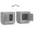 Noptiere, 2 buc., gri beton, 44x35x45 cm, lemn prelucrat GartenMobel Dekor