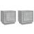 Noptiere, 2 buc., gri beton, 44x35x45 cm, lemn prelucrat GartenMobel Dekor