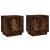 Noptiere, 2 buc., stejar afumat, 44x35x45 cm, lemn prelucrat GartenMobel Dekor