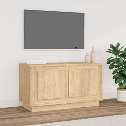 Dulap TV, stejar sonoma, 80x35x45 cm, lemn prelucrat GartenMobel Dekor