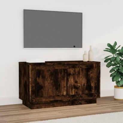 Comodă TV, stejar afumat, 80x35x45 cm, lemn prelucrat GartenMobel Dekor