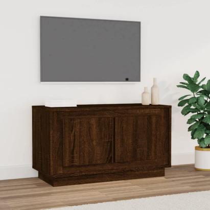 Comodă TV, stejar maro, 80x35x45 cm, lemn prelucrat GartenMobel Dekor