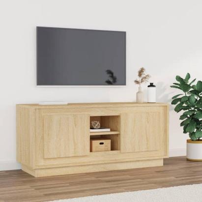 Comodă TV, stejar sonoma, 102x35x45 cm, lemn prelucrat GartenMobel Dekor