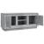 Comodă TV, gri beton, 102x35x45 cm, lemn prelucrat GartenMobel Dekor