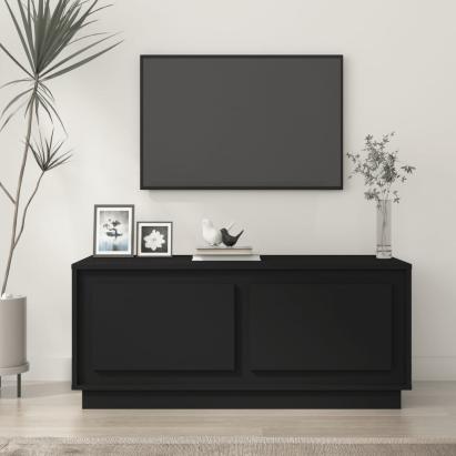 Măsuță de cafea, negru, 102x50x44 cm, lemn prelucrat GartenMobel Dekor