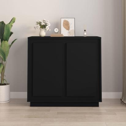 Servantă, negru, 80x34x75 cm, lemn prelucrat GartenMobel Dekor