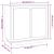 Servantă, gri beton, 80x34x75 cm, lemn prelucrat GartenMobel Dekor