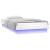 Cadru de pat cu LED, alb, 90x200 cm, lemn masiv GartenMobel Dekor