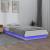 Cadru de pat cu LED, alb, 100x200 cm, lemn masiv GartenMobel Dekor