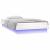 Cadru de pat cu LED, alb, 100x200 cm, lemn masiv GartenMobel Dekor