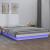 Cadru de pat cu LED King Size, alb, 150x200 cm, lemn masiv GartenMobel Dekor