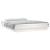 Cadru de pat cu LED King Size, alb, 150x200 cm, lemn masiv GartenMobel Dekor