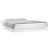 Cadru de pat cu LED King Size, alb, 150x200 cm, lemn masiv GartenMobel Dekor