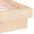 Cadru de pat cu LED, mic single, 2FT6, 75x190 cm, lemn masiv GartenMobel Dekor