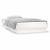 Cadru de pat cu LED mic single, alb, 75x190 cm, lemn masiv GartenMobel Dekor