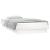 Cadru de pat cu LED mic single, alb, 75x190 cm, lemn masiv GartenMobel Dekor