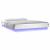 Cadru de pat cu LED mic dublu, alb, 120x190 cm, lemn masiv GartenMobel Dekor